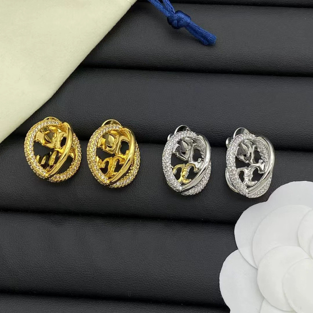 Tory Burch Diamond Stud Earrings